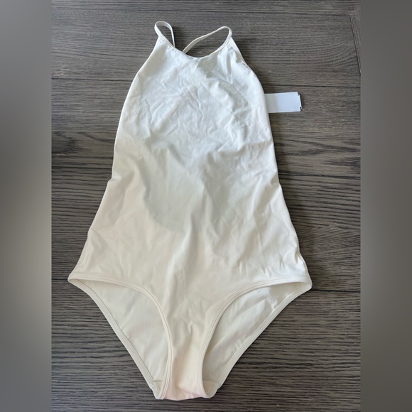 TOTEME High Neck One Piece Swimsuit in Ivory sz M 230$ NWT - Picture 7 of 10